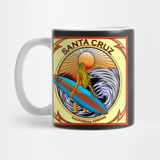 SANTA CRUZ CALIFORNIA SURFING Mug